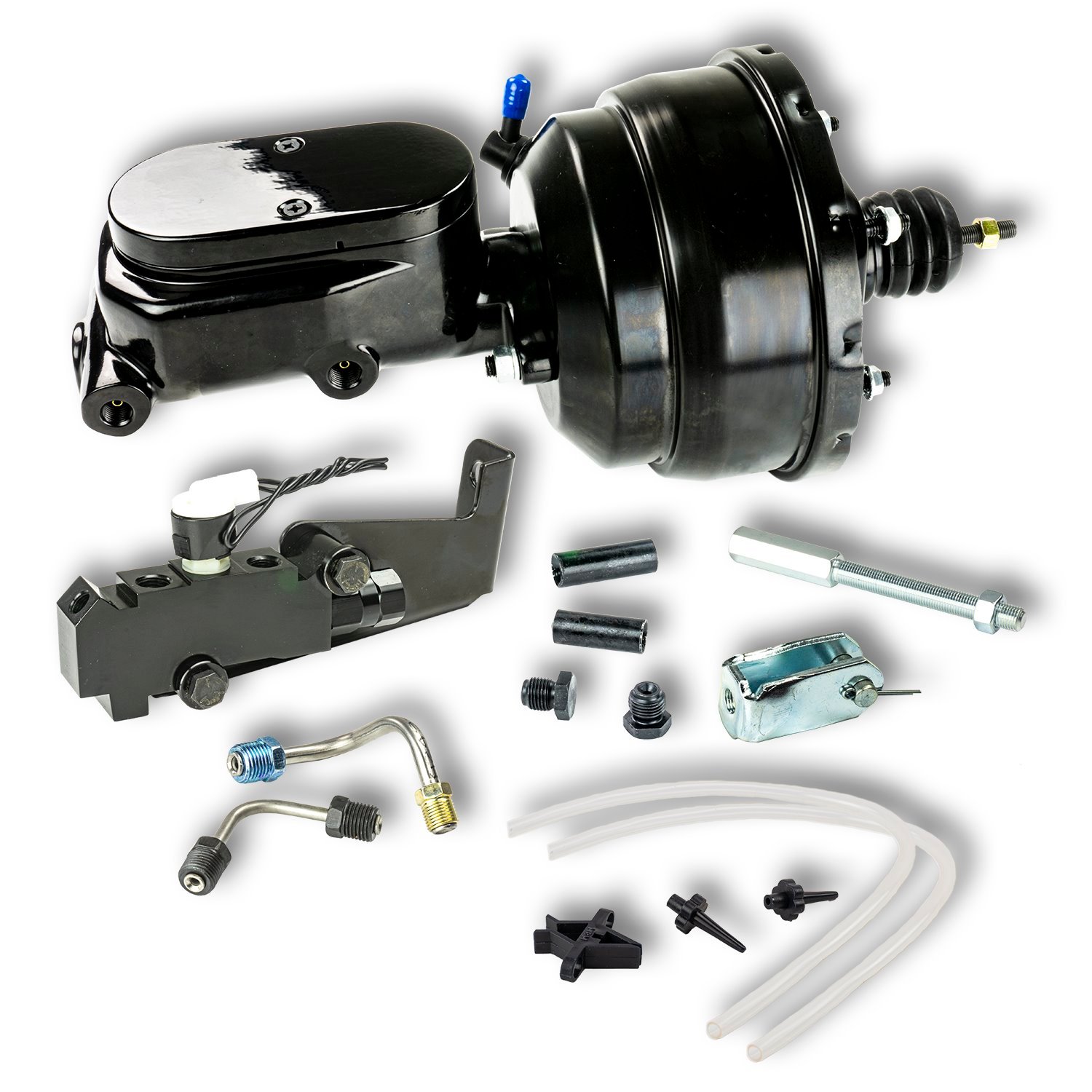 B85315672 Universal Black Booster/Master Cylinder Combination Kit [Disc/Disc]