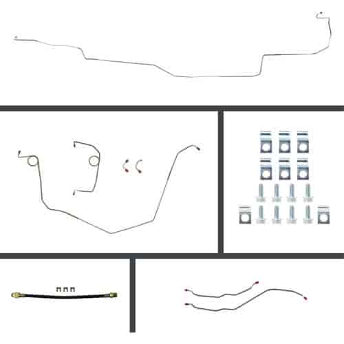 70 Nova Powerl 4 Wheel Disc Conversion Complete Brake Line Kit 26 Pcs.