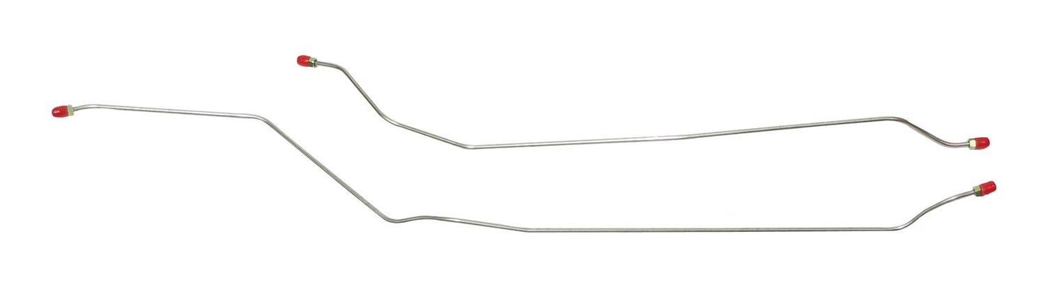 66 -67 All Cars - Rear Axle Brake Lines - Stainless 2 Pcs.