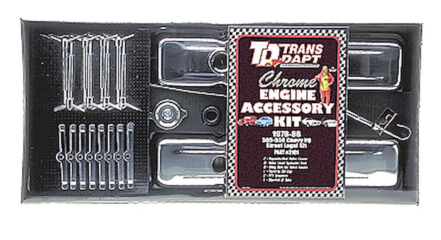 OEM Style Chrome Engine Dress-Up Kit 1978-86 Small Block Chevy 305-350 Includes: