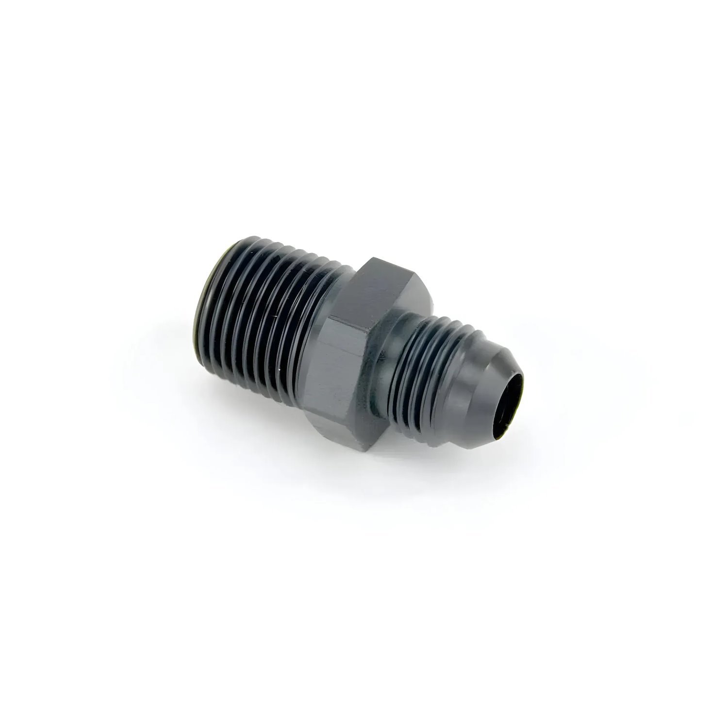 00-01159 3/8 in. NPT X 4AN Straight Fitting- Male/Male, Black