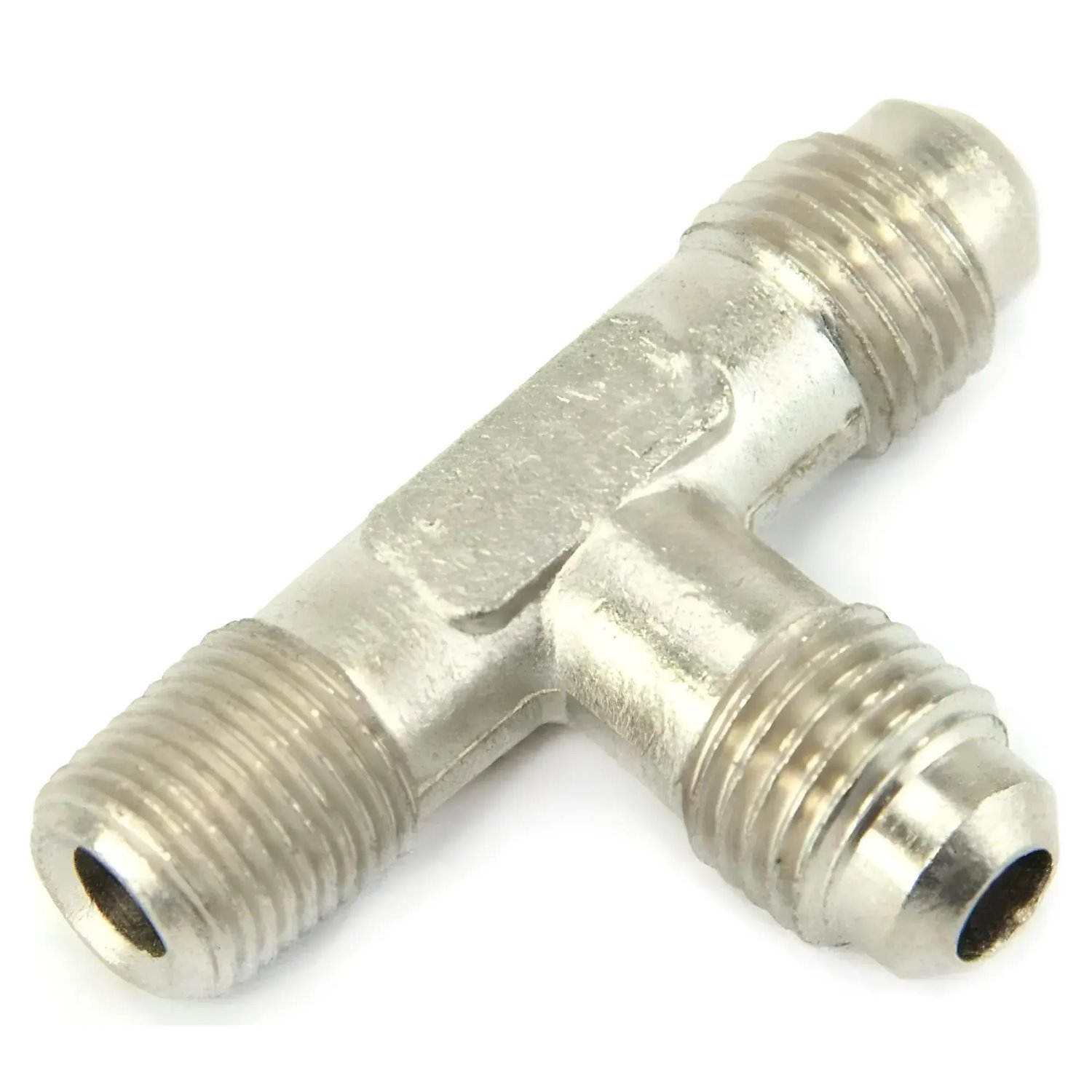 00-01437-B 1/8 in. NPT x 4AN x 4AN Run Tee Fitting, Male/Male/Male