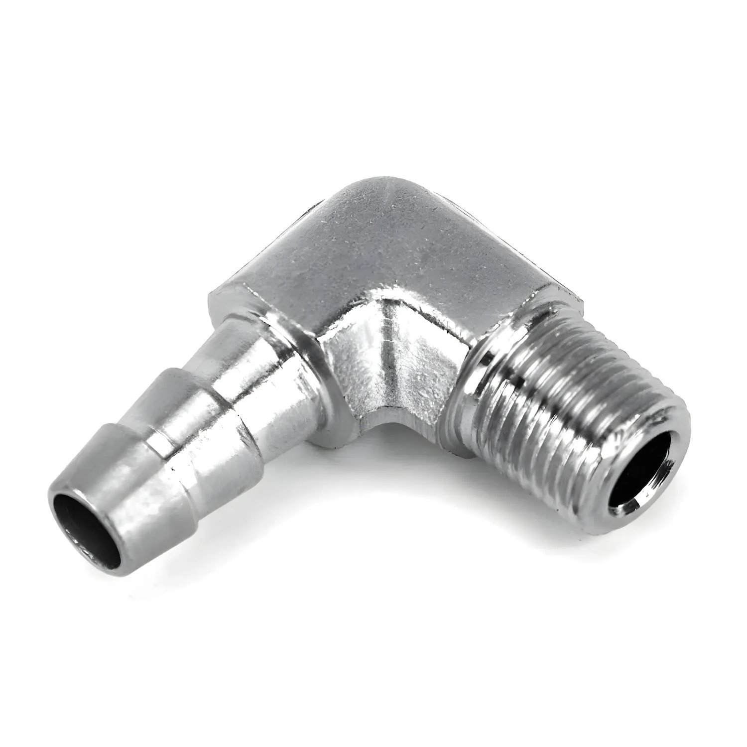 00-01922-B 1/8 in. NPT x 5/16 in. 90-Degree Hose Barb Fitting, Male/Male
