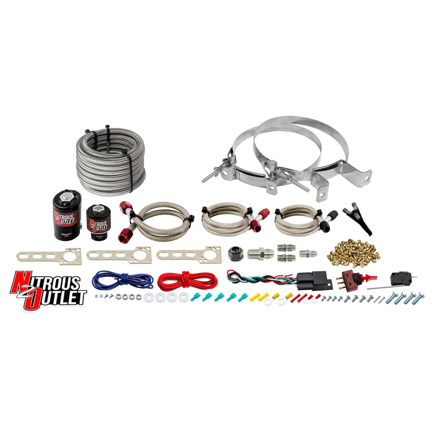 00-10000-00 GM EFI Single-Nozzle System, Gas/E85, 5-55psi, 35-200HP, No Bottle