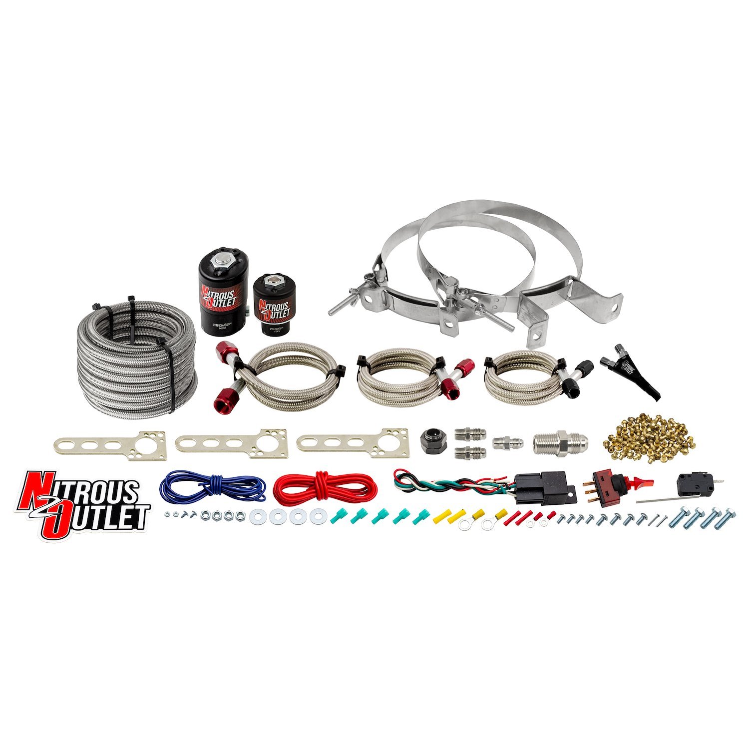 00-10004-00 GM EFI Single-Nozzle System, 2010-2020 V6 Camaro, Gas/E85, 5-55psi, 35-200HP, No Bottle