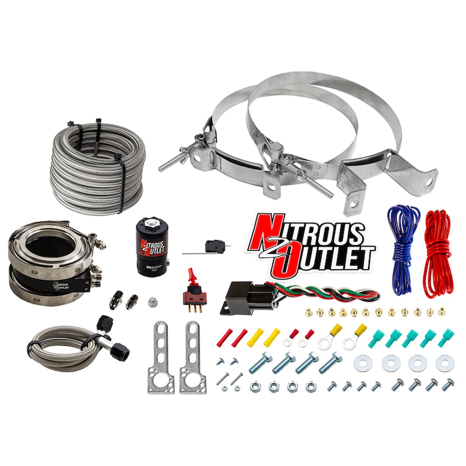 00-10051-00 Interspooler 3 in. Boosted Dry Nitrous Collar System, 50-400HP, No Bottle