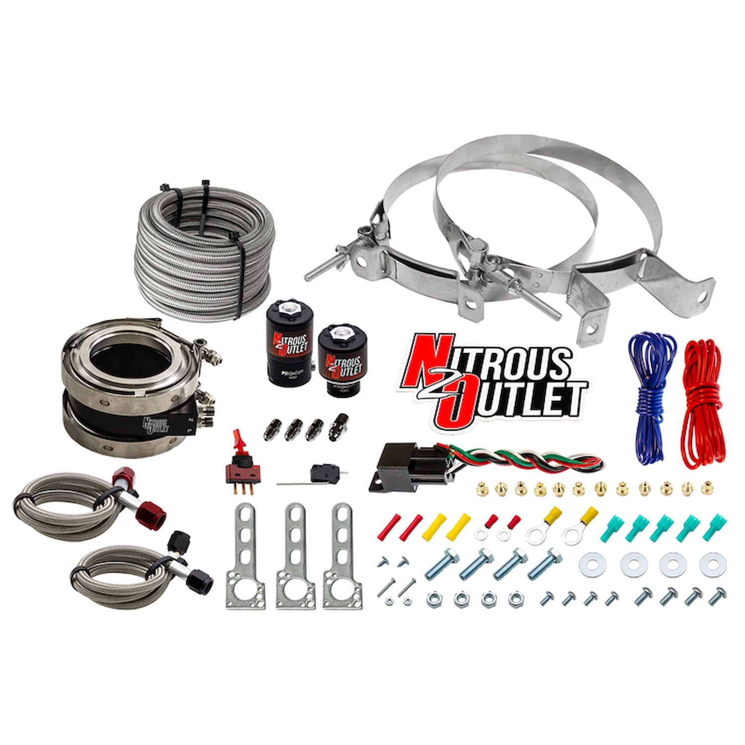 00-10053-00 Interspooler 4 in. Boosted Nitrous Collar System, Gas/E85, 45-55psi, 50-200HP, No Bottle