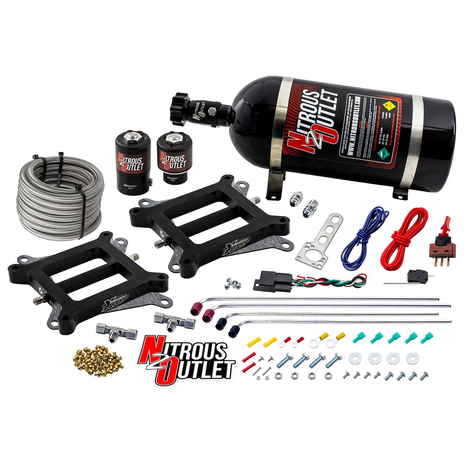 00-10072-10 Weekend Warrior 4150 Tunnel Ram System, Gas/E85, 5-55 psi, 100-400 HP, 10LB Bottle