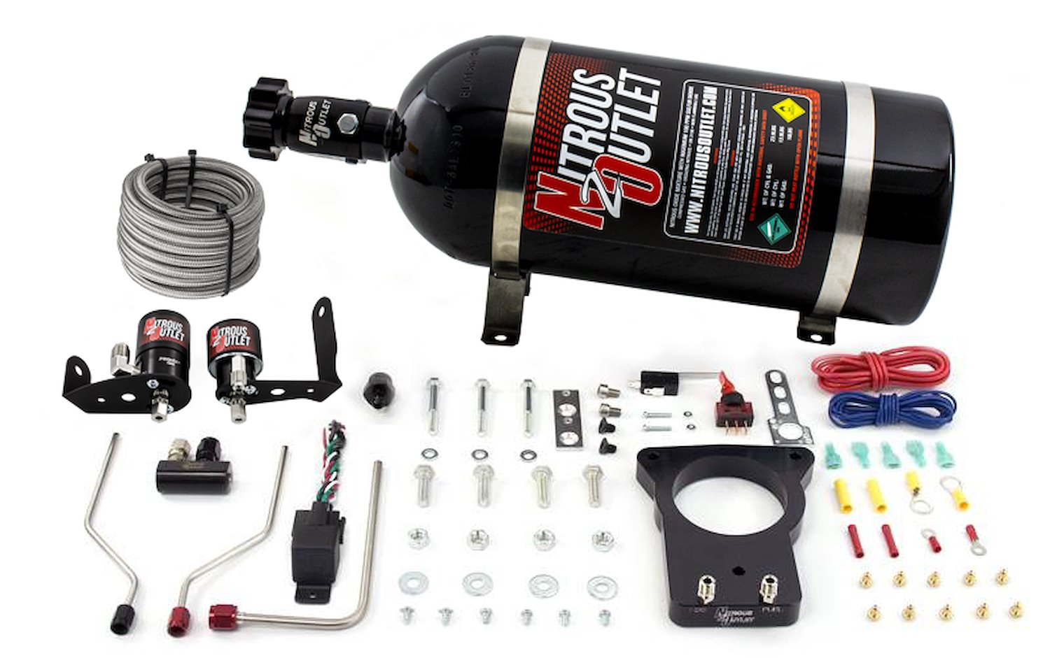 00-10126-78-00 Cadillac 78 mm 2004-2005 CTS-V Hard-Line Plate System, Gas/E85, 5-55psi, 50-200HP, No Bottle