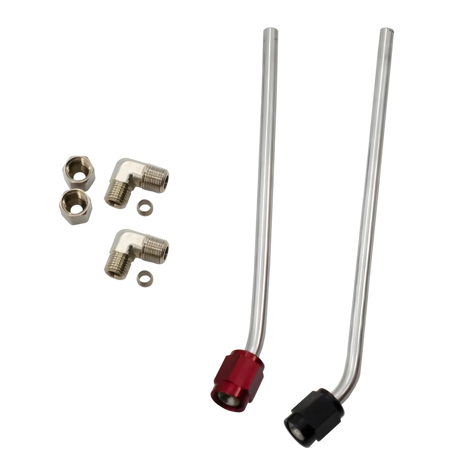 00-10137-HL Dodge 80 mm/85 mm/90 mm Hemi Intake Hardline Kit, Solenoids To Plate, Fuel Adapter To Solenoid