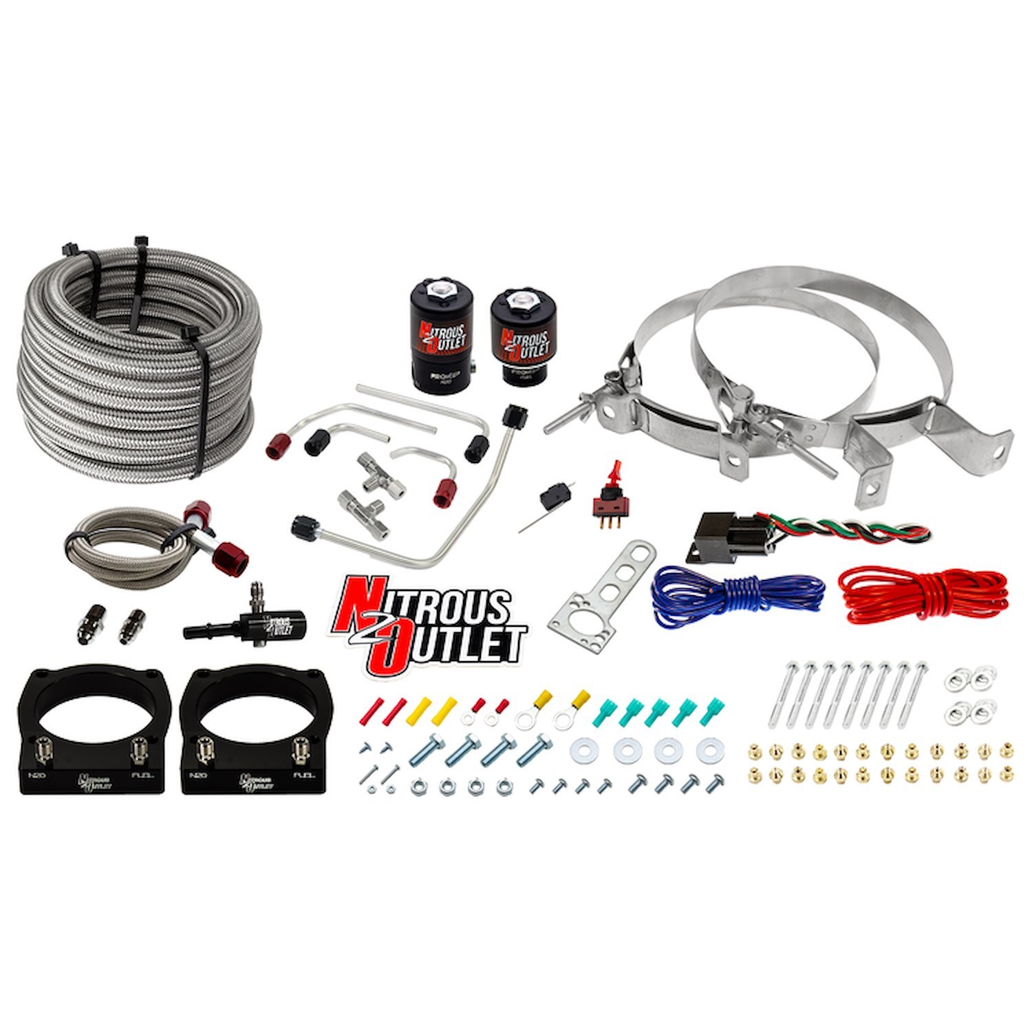 00-10155-00 Dodge 2008-2017 Viper Hard-Lined Plate System, Gas/E85, 5-55psi, 70-200HP, No Bottle