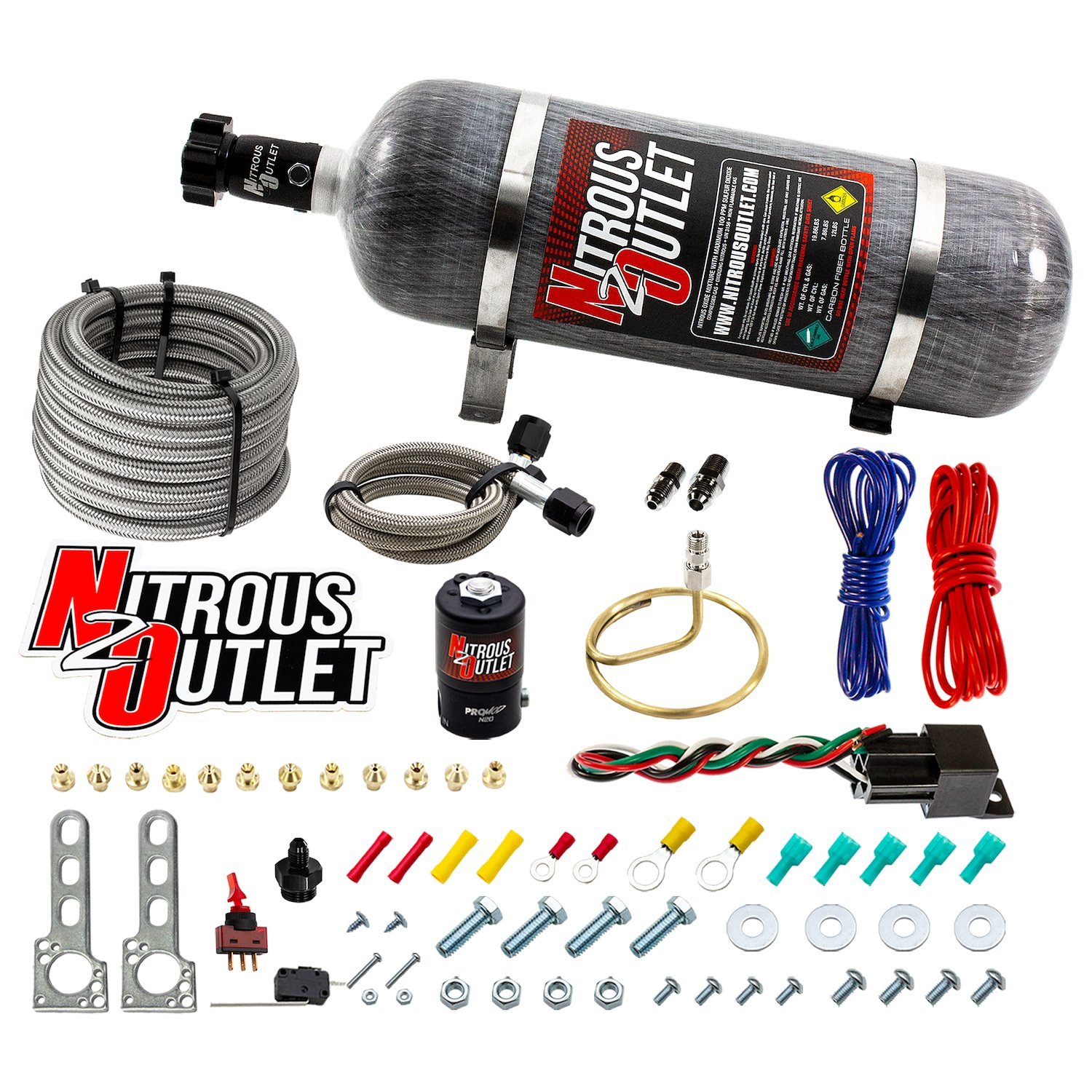 00-10202-12 Universal EFI Dry Small Distribution Ring System, 35-200HP, 12lb Bottle