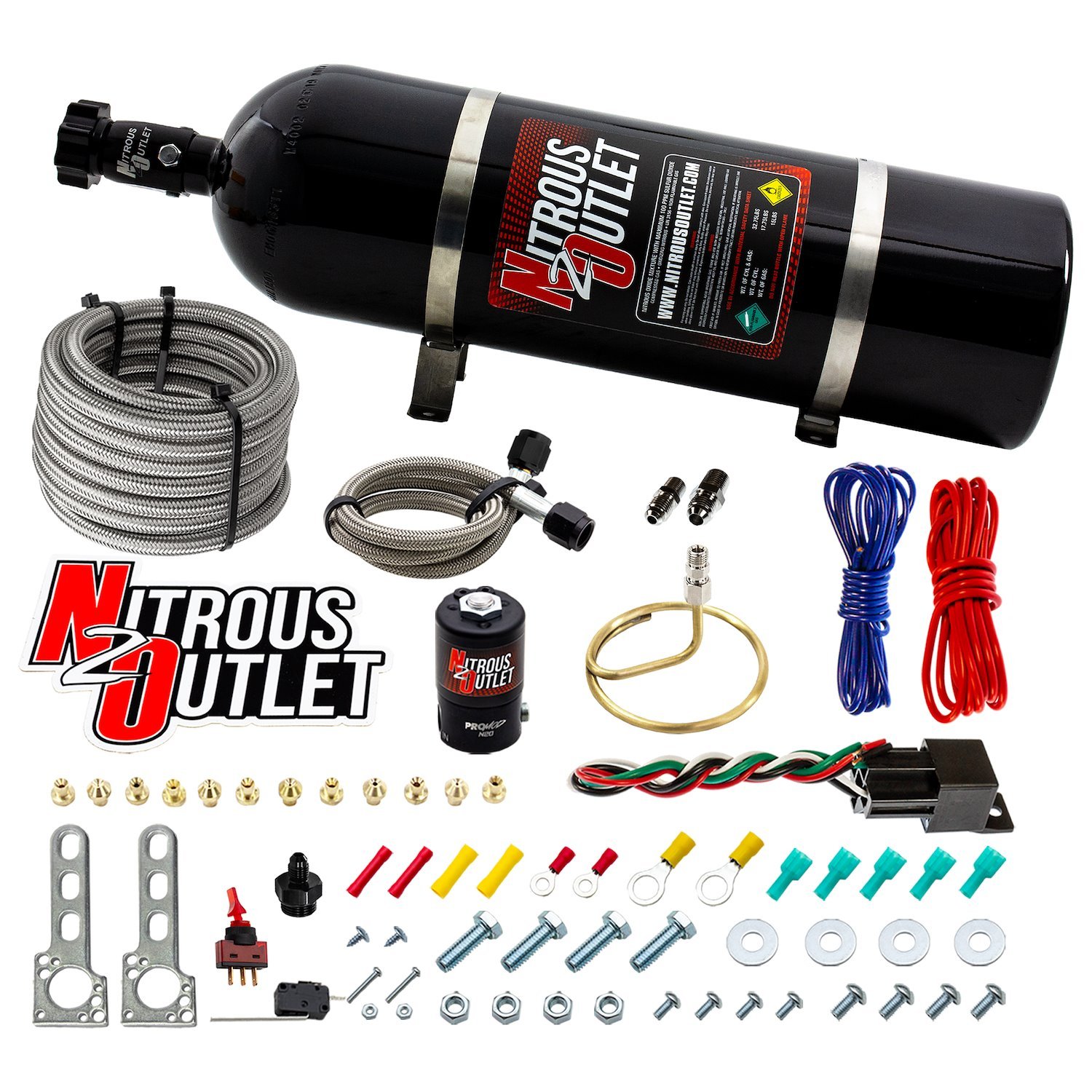 00-10202-15 Universal EFI Dry Small Distribution Ring System, 35-200HP, 15lb Bottle