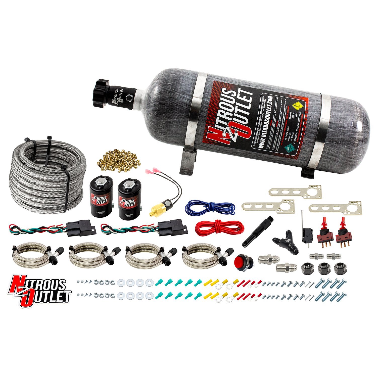 00-10251-12 Universal Diesel Dual-Stage Dry Single-Nozzle System, 35-200HP, 12lb Bottle