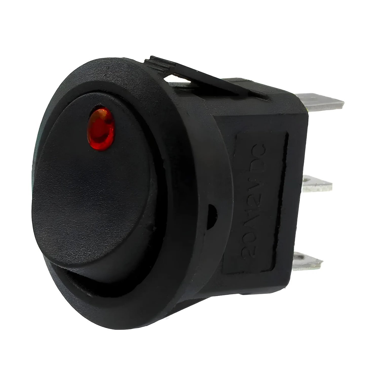 00-51007 Mini Rocker Activation Switch, Black Body/Red LED