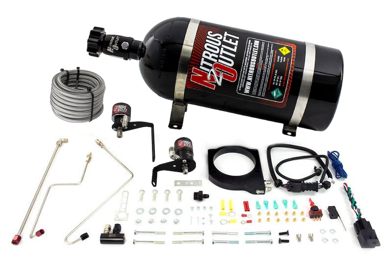 00-10119-102-00 Hard-Line Plate System, GM 102 mm Fast Intake 2010-2015 Camaro, Gas/E85, 5-55psi, 50-200HP, No Bottle