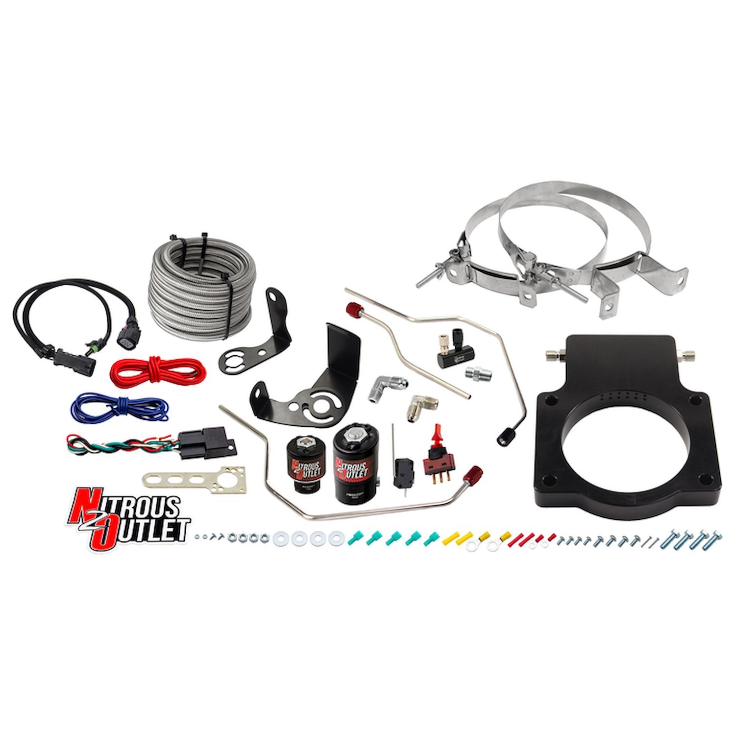 00-10119-90-00 Hard-Line Plate System, GM 90 mm 2010-2015 Camaro, Gas/E85, 5-55psi, 50-200HP, No Bottle