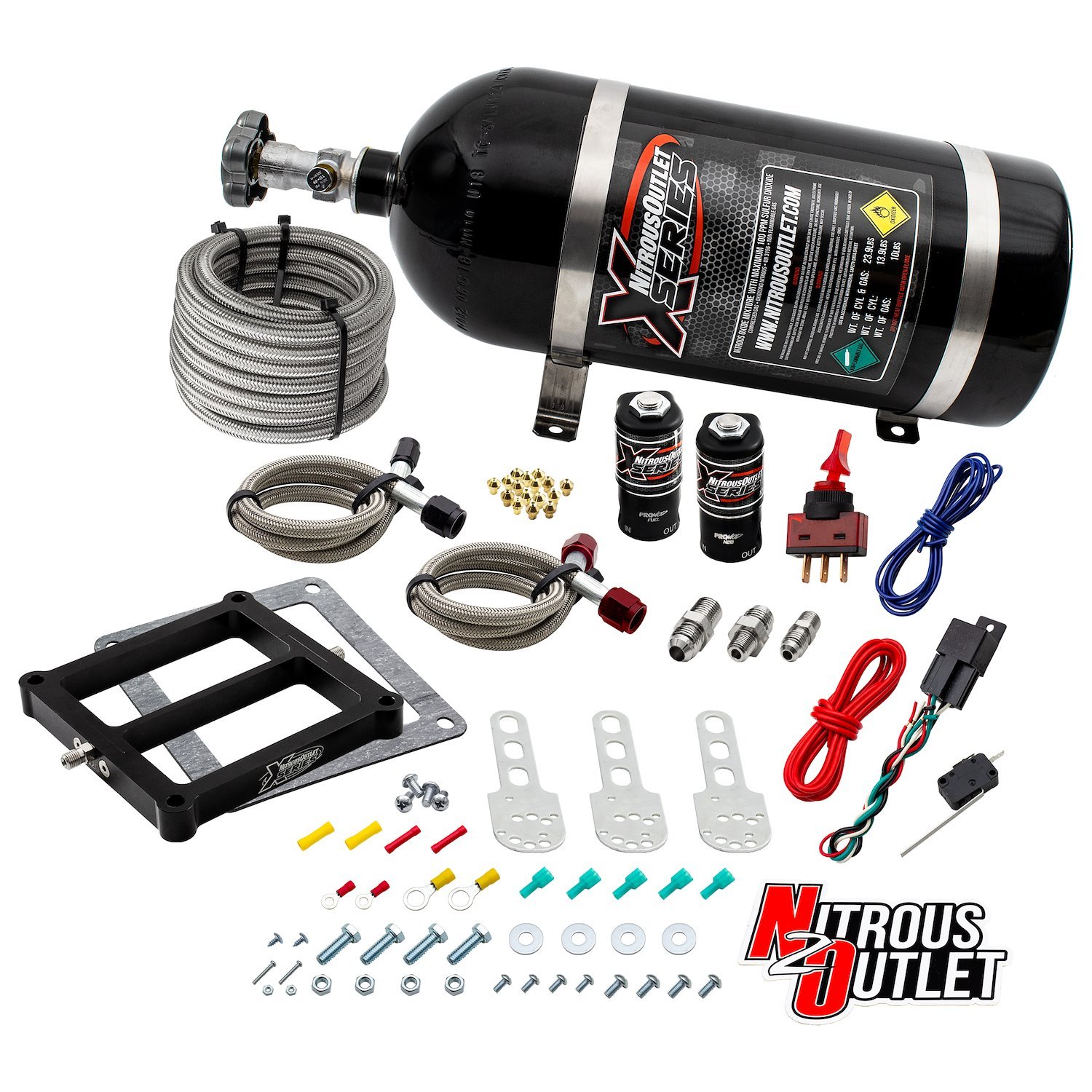 22-80101 X-Series Weekend Warrior 4500 Plate System, Gas/E85, 5-55psi, 50-200 HP