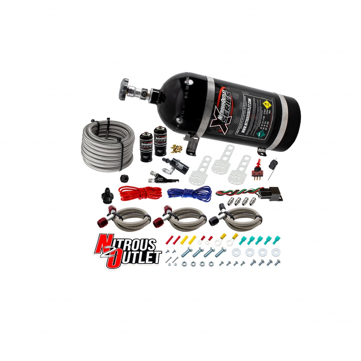 22-81004 X-Series GM 2014-2019 LT4 Single-Nozzle System, Gas/E85, 5-55psi, 35-200HP