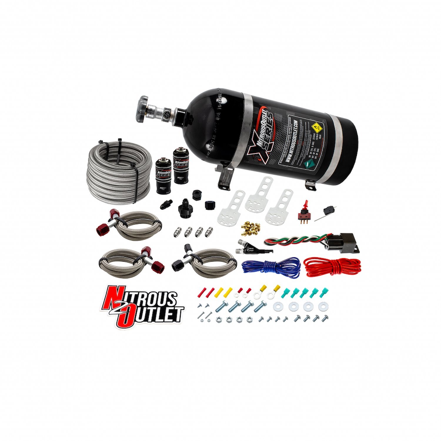 22-82000 X-Series Ford 1987-1998 Mustang GT, Cobra EFI Single-Nozzle System, Gas/E85, 5-55psi, 35-200HP