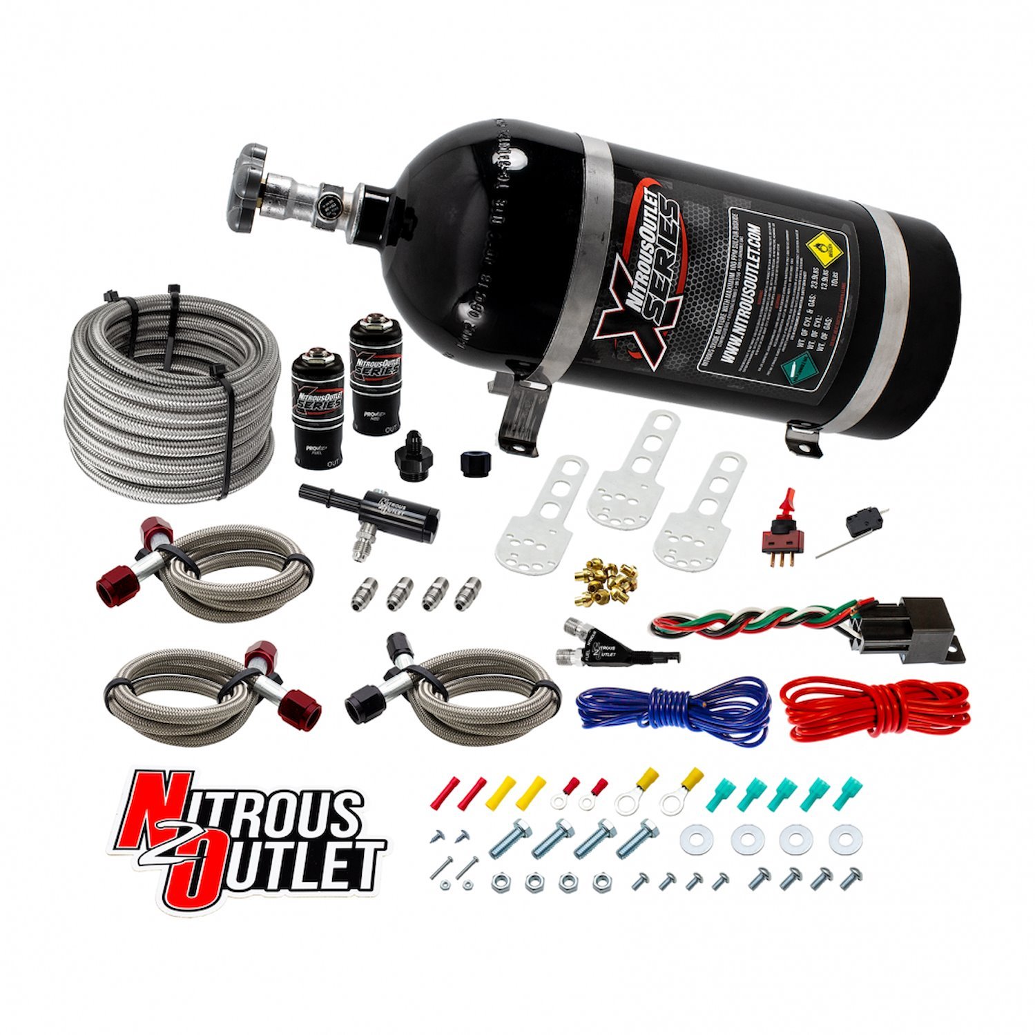 22-83000 X-Series Dodge 4.7/5.7/6.1 EFI Single-Nozzle System, Gas/E85, 5-55psi, 35-200HP