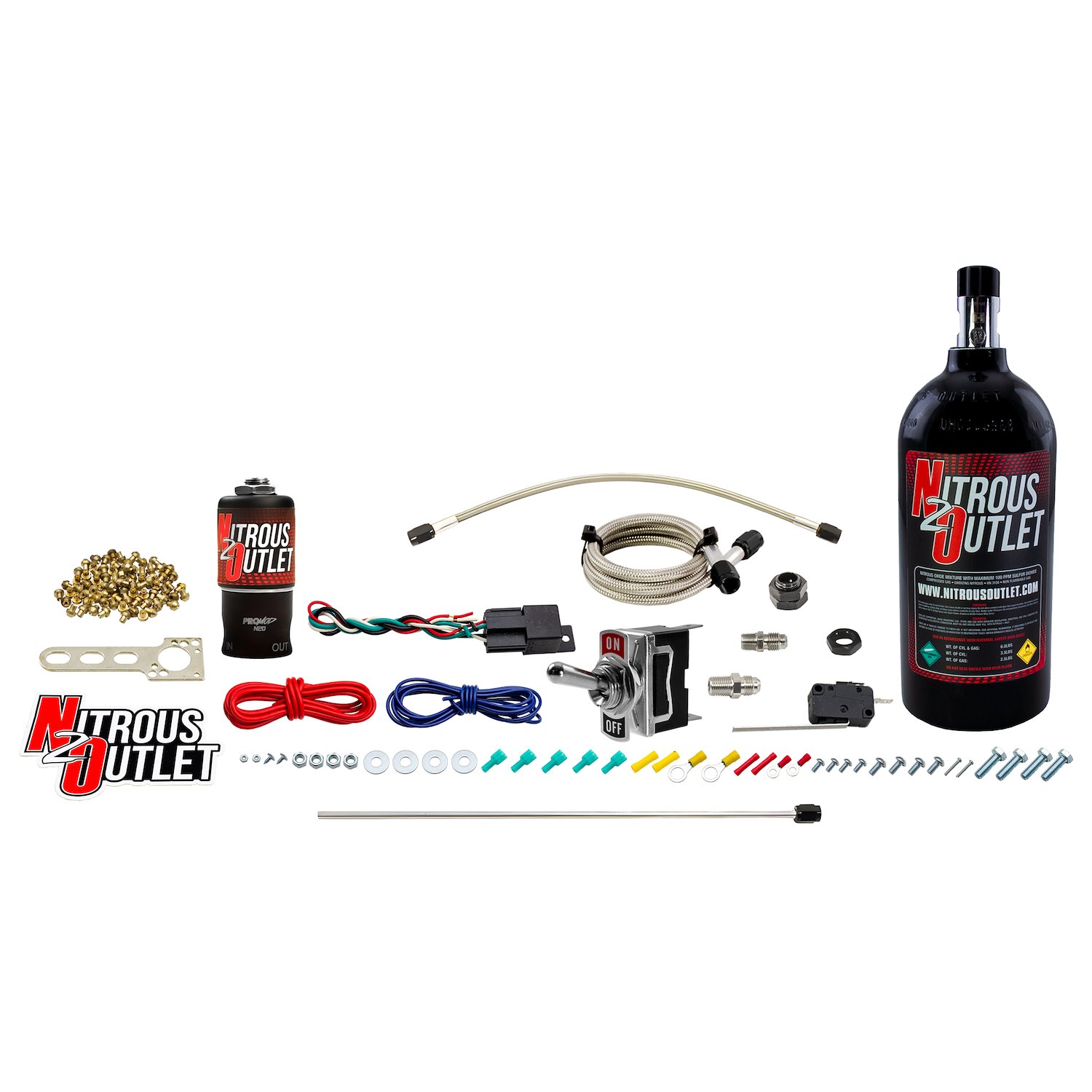 50-10101-2.5 Powersports Dry Single Discharge Hard-Line System, 1015202530 HP, 2.5lb Bottle