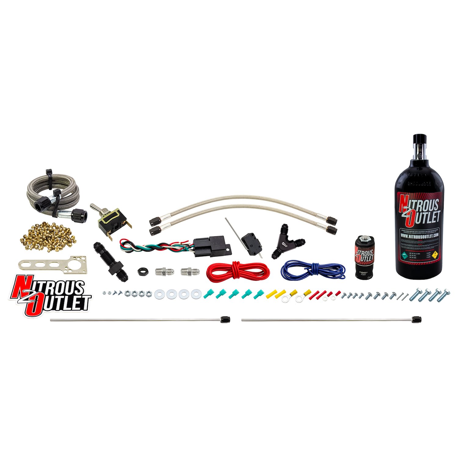 50-10102-2.5 Powersports Dry Twin Discharge Hard-Line System, 2030405060 HP, 2.5LB Bottle