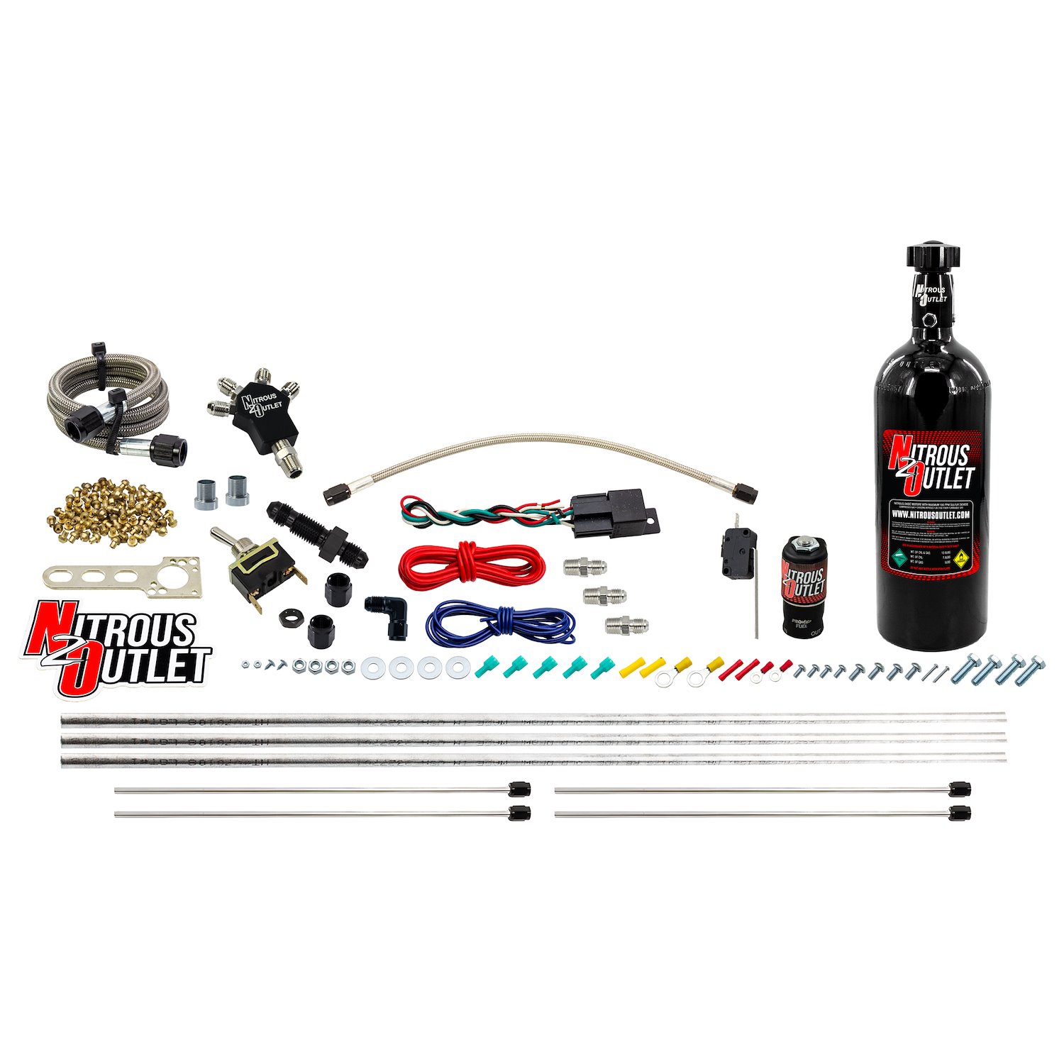 50-10104-5 Powersports Dry Quad Discharge Hardline System, 406080100120 HP, 5LB Bottle