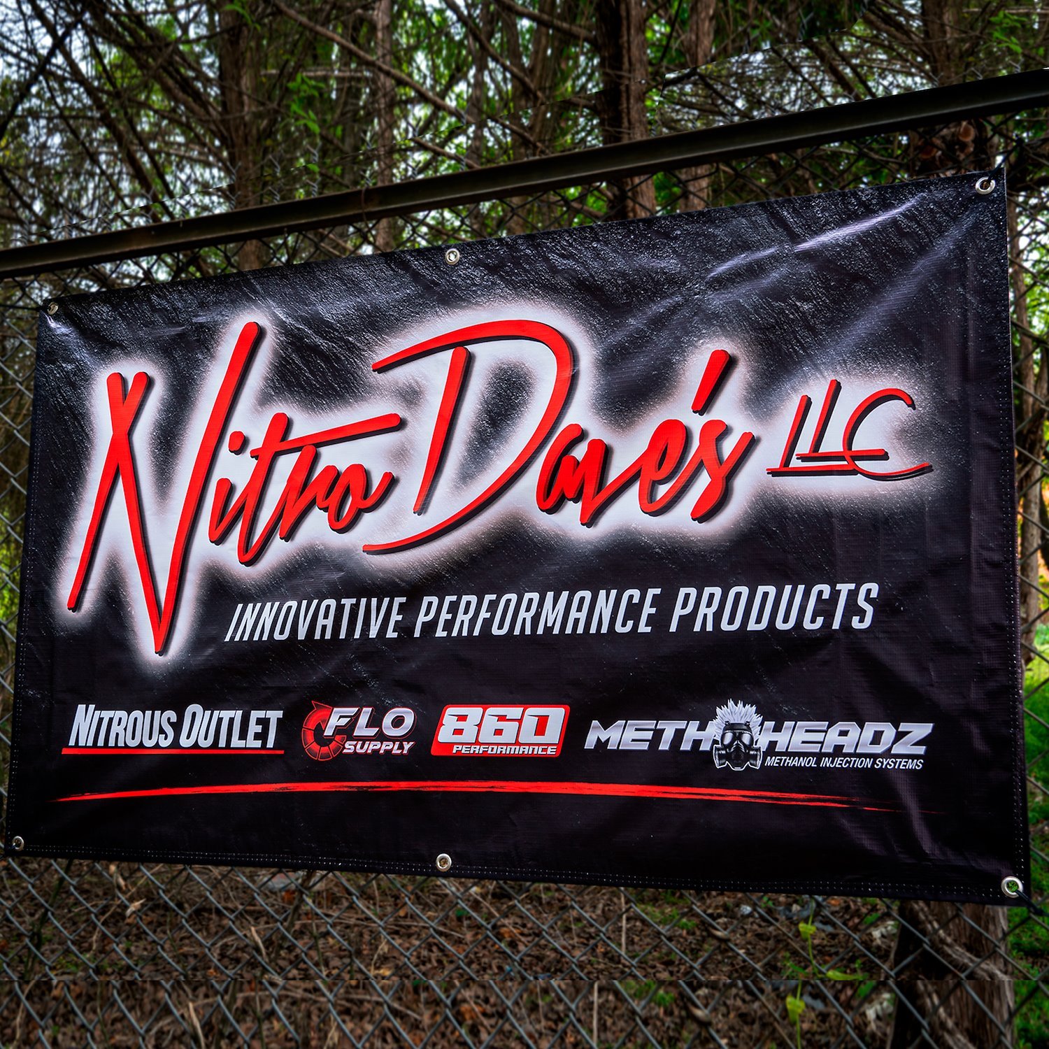 62-70040 Nitro Dave's Banner, Black Background, 3' x 5'