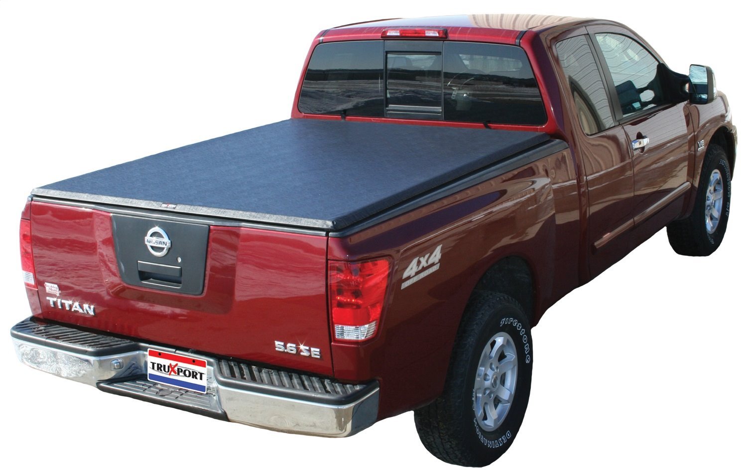 TruXport Soft Roll-Up Tonneau Cover Fits Select Nissan Frontier , Bed Length: 5 ft.