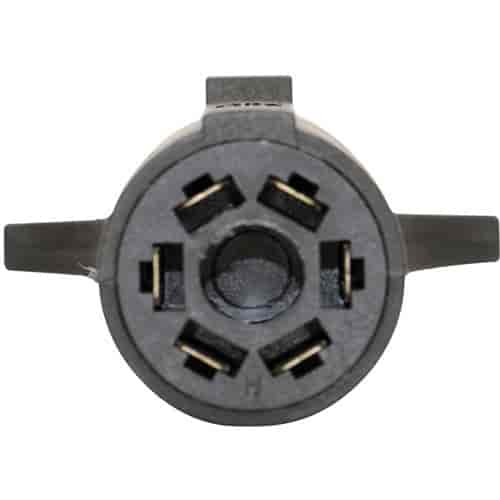 7-Way Round Vehicle to 6-Way Round Trailer Brake Control to Outer Pin S