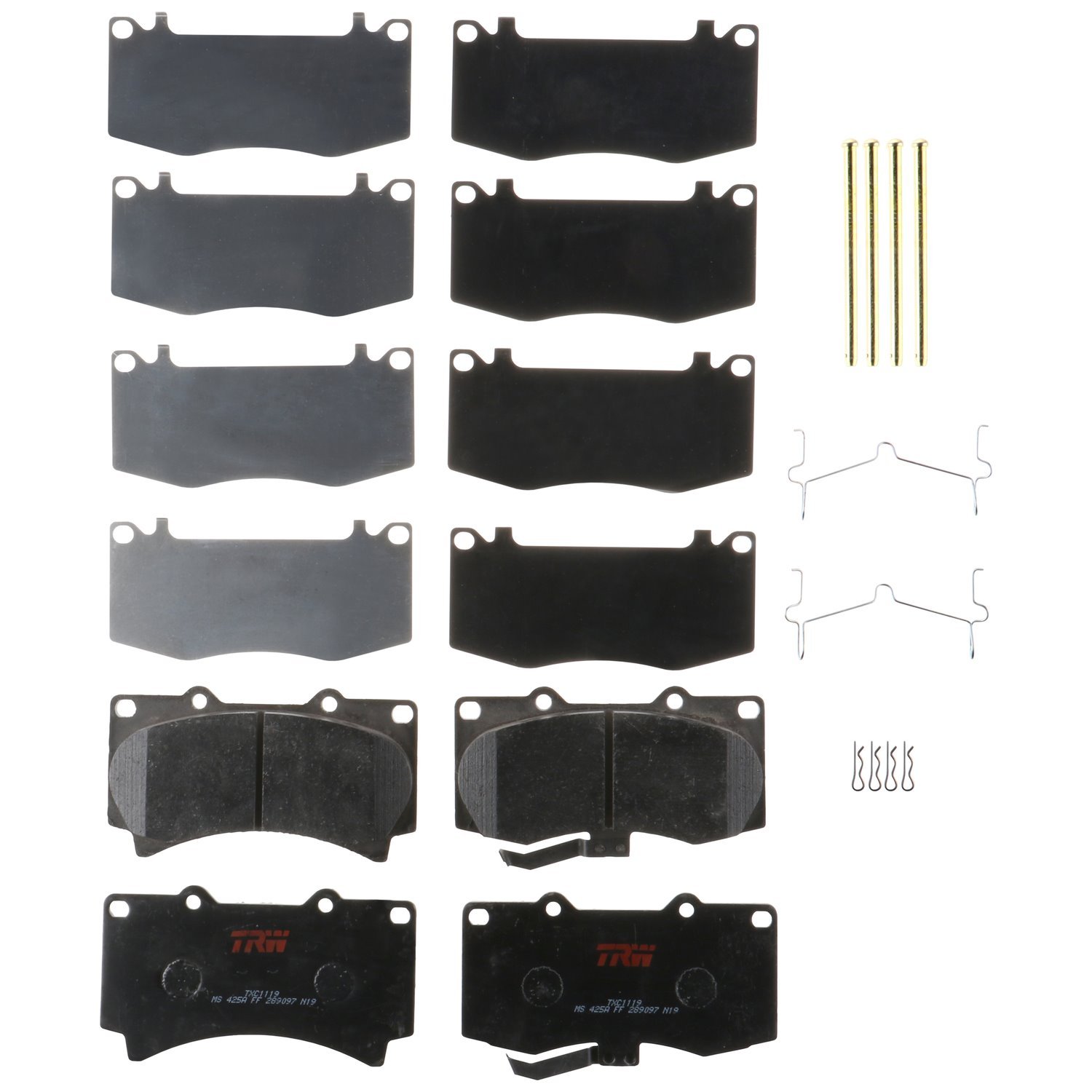 TXC1119 Ultra-Series Disc Brake Pad Set for Hummer H3 2010-2006, H3T 2010-2009, Position: Front