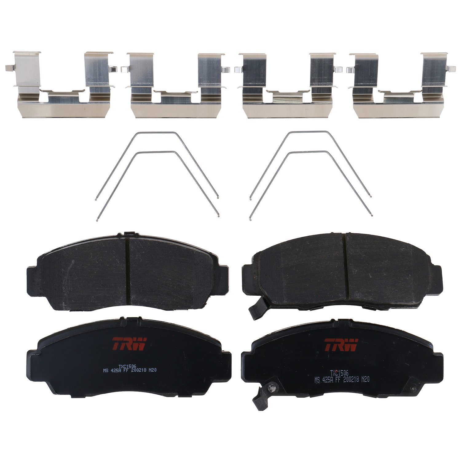 TXC1506 Ultra-Series Disc Brake Pad Set for Acura TSX 2014-2011, Honda Accord 2012-2011, Position: Front