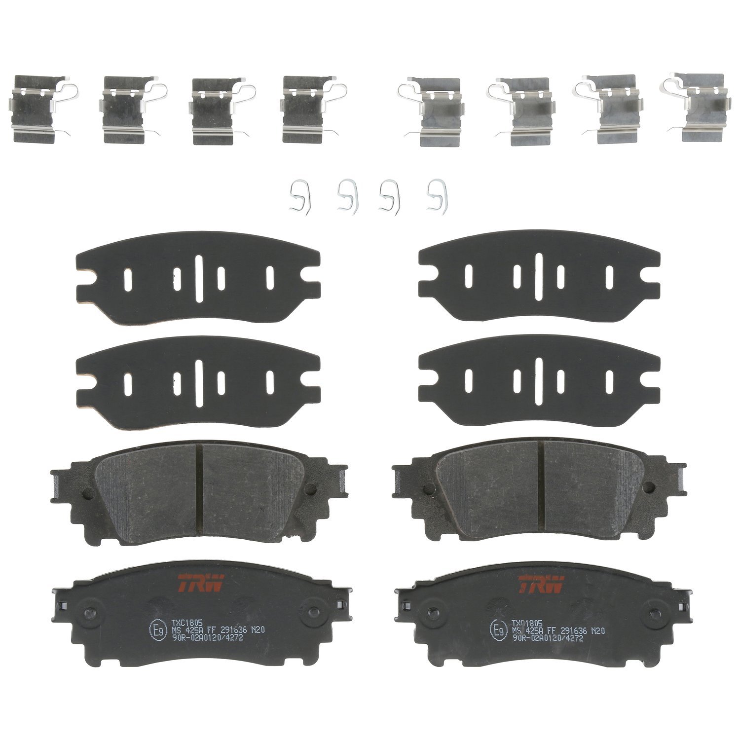 TXC1805 Ultra-Series Disc Brake Pad Set for Lexus NX200t 2016-2015, NX300h 2016-2015, Position: Rear