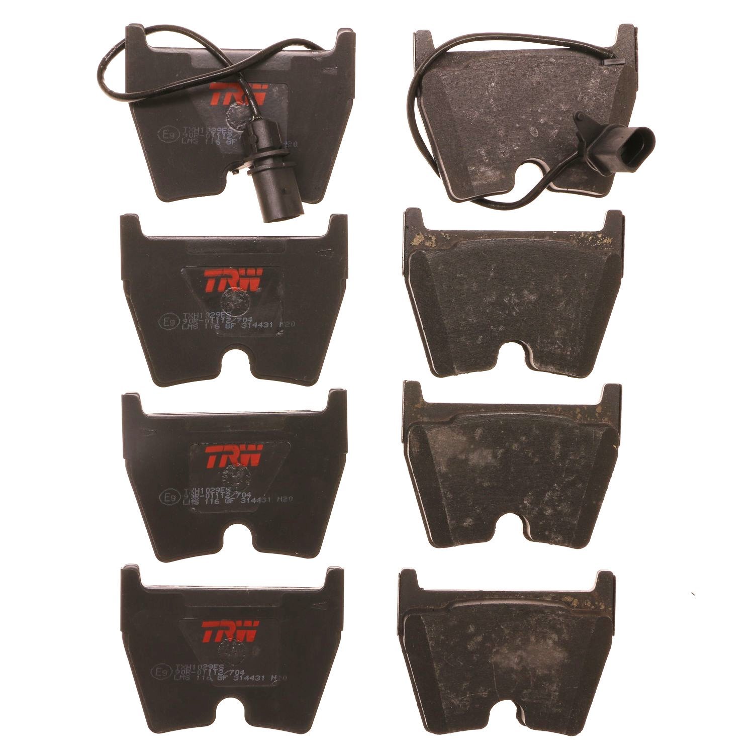 TXH1029ES Ultra-Series Disc Brake Pad Set for Audi R8 2012-08; 2015-14, RS4 2008-07, RS5 2015-13, RS6 2004-03, Position: Front