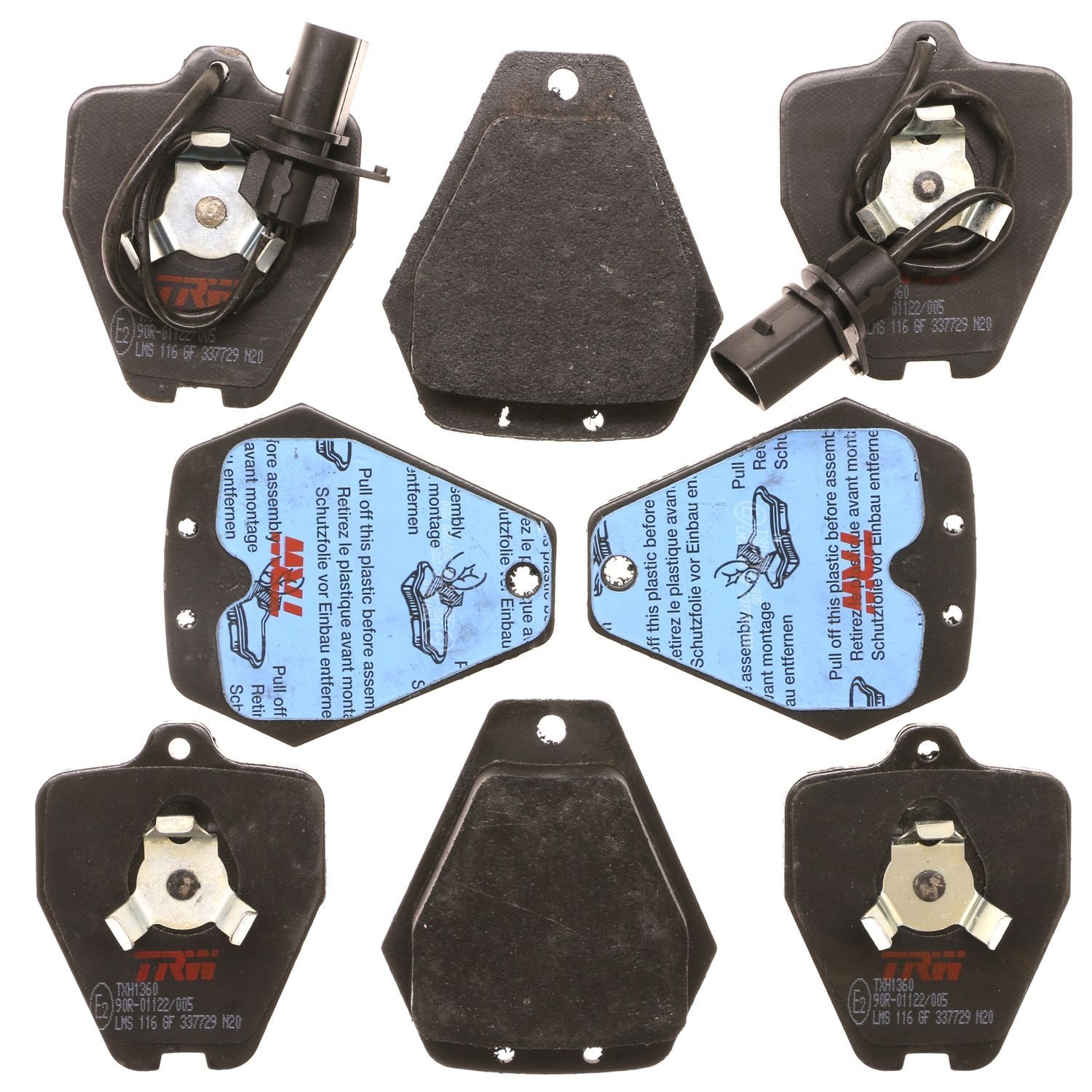 TXH1360 Ultra-Series Disc Brake Pad Set for Audi A6 2005-1997, Position: Front