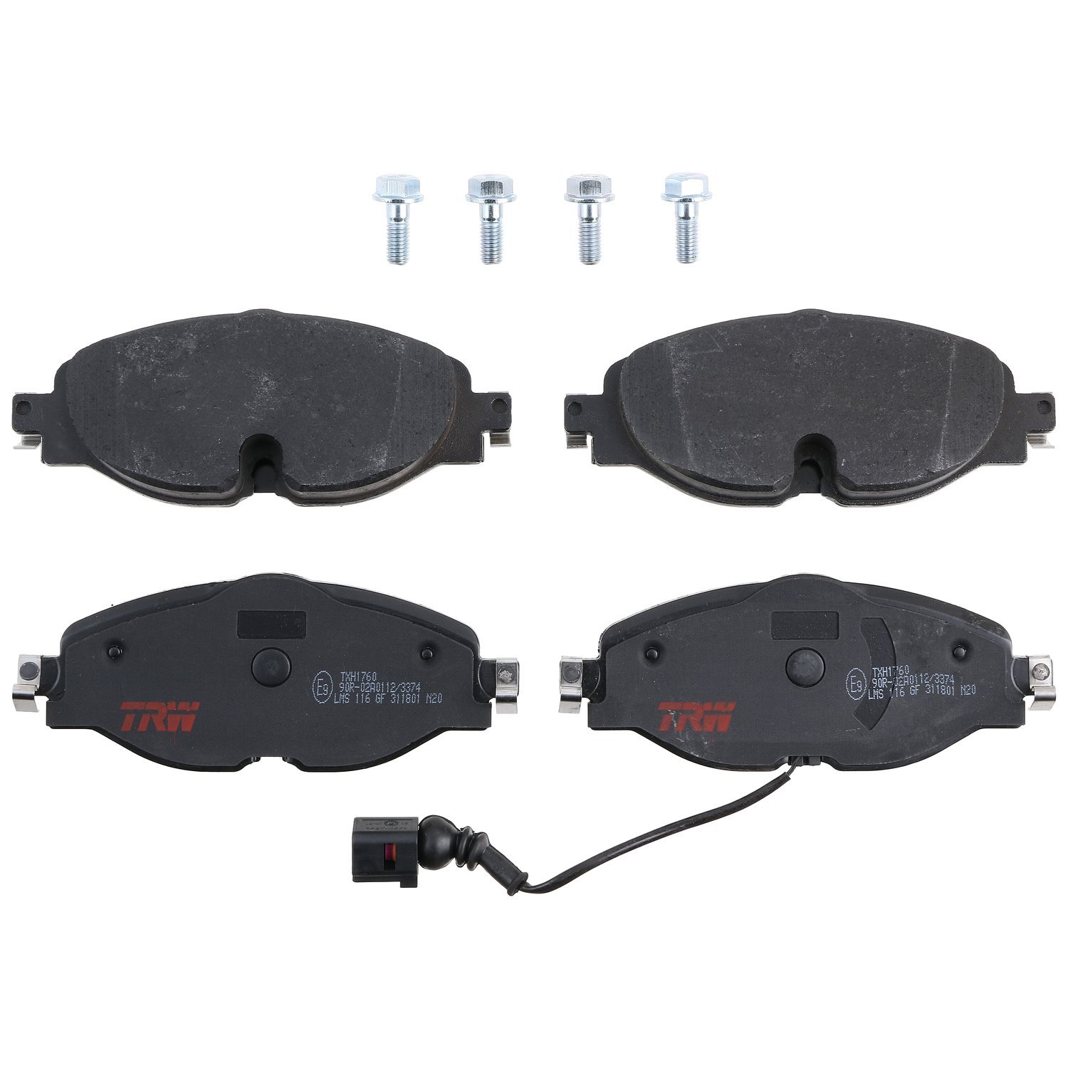 TXH1760 Ultra-Series Disc Brake Pad Set for Select Audi/Volkswagen Models, Position: Front