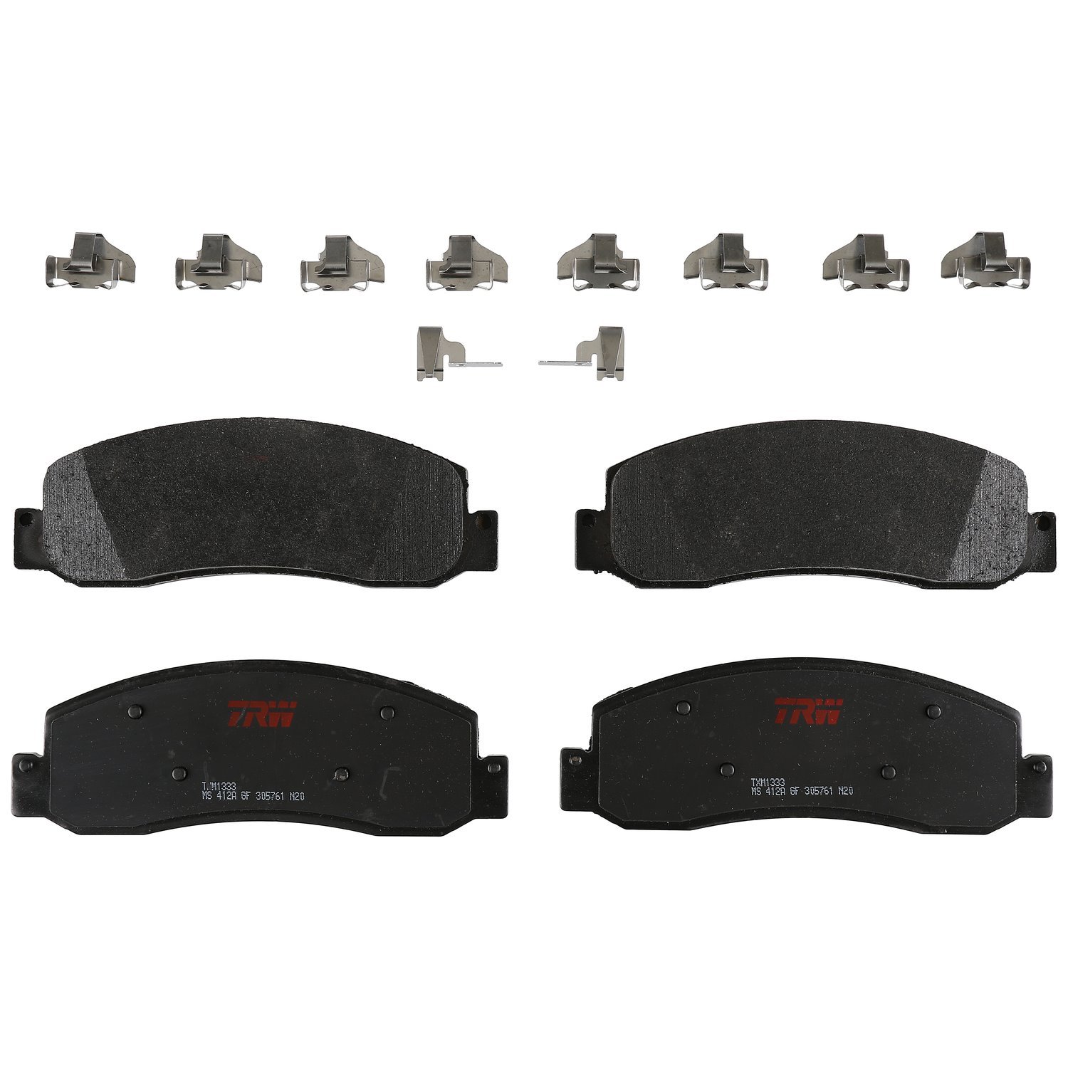 TXM1333 Ultra-Series Disc Brake Pad Set for Ford F-250 Super Duty 2012-2008, F-350 Super Duty 2012-2008, Position: Front