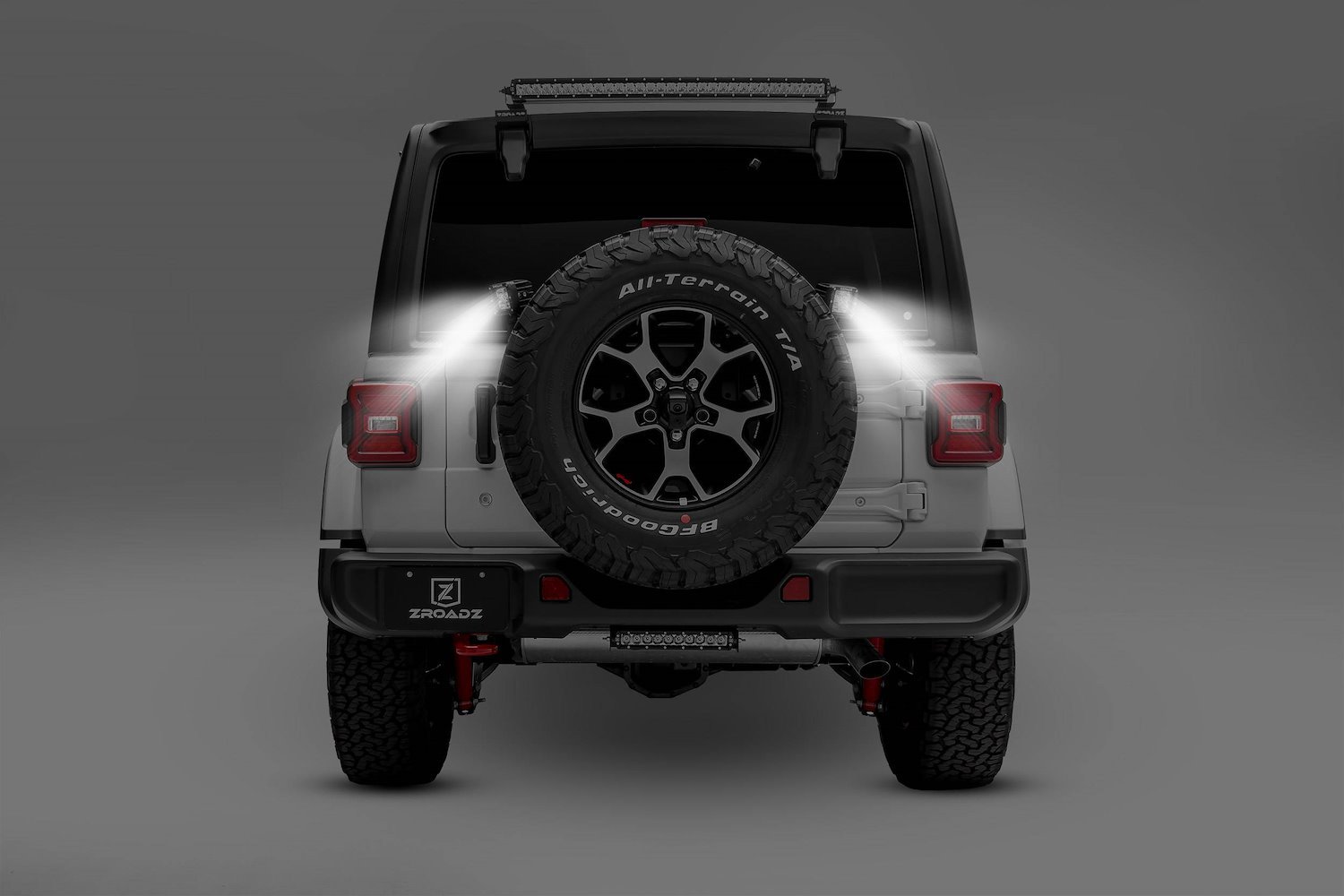 Rear Spare Tire Carrier Light Mount Brackets for 2018 Jeep Wrangler JL