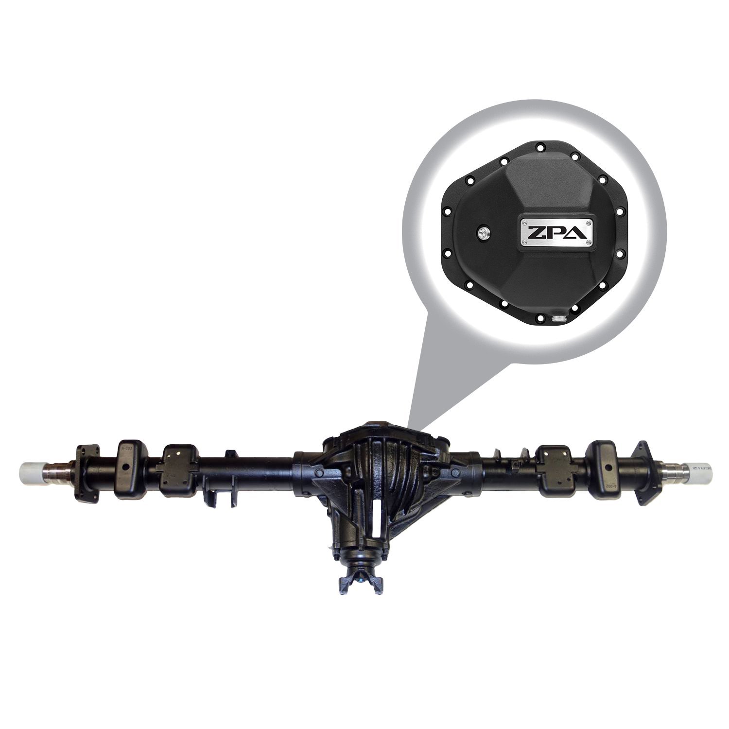 RAA435-1957X2-L Rear Axle Assembly, GM 14 bolt Full Float, '99-'07 GM 2500 Pickup ('07 Classic), 4.88 Ratio, Grizzly