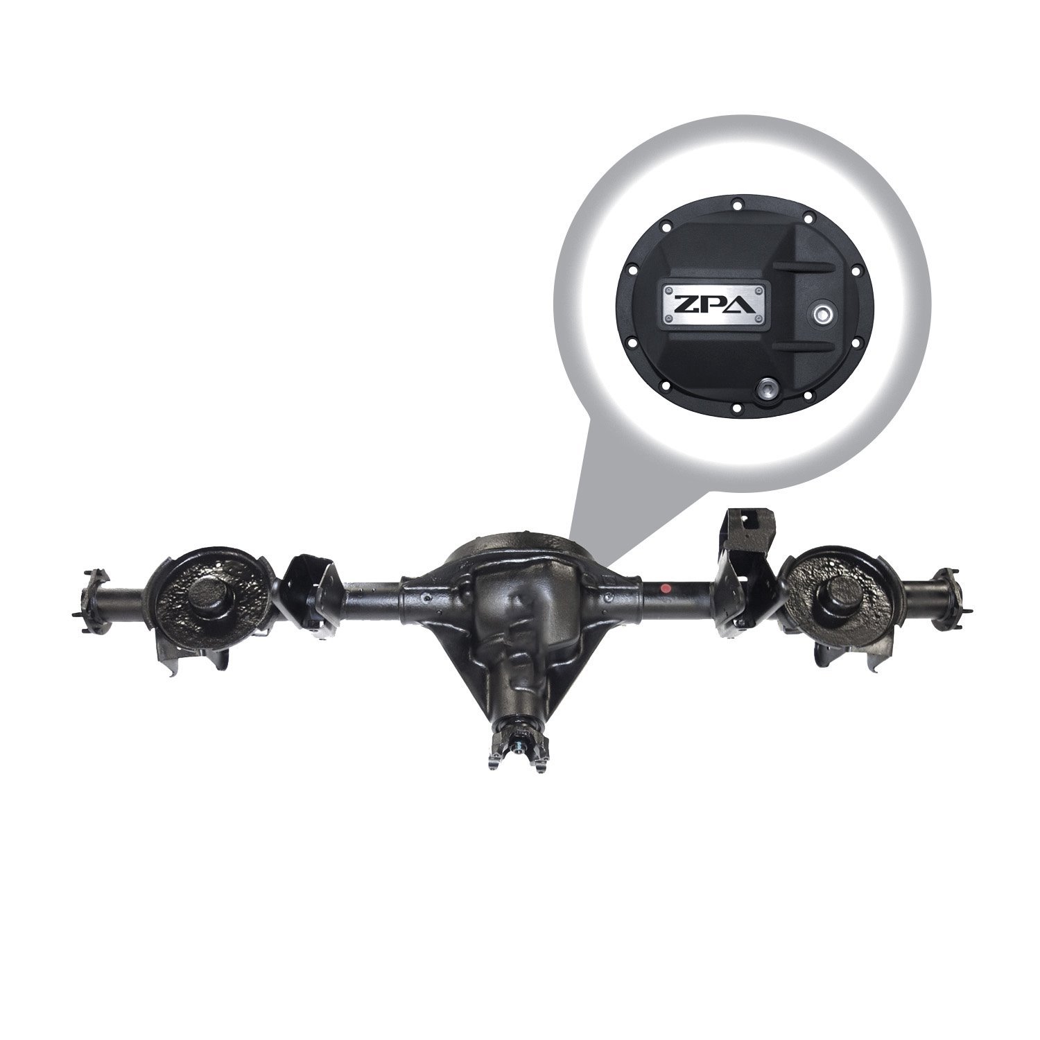 RAA435-2149X1-L Rear Axle Assembly, Dana 35, '03-'06 Jeep Wrangler (Exc Unlimited & Rubicon), 4.88 Ratio, Grizzly