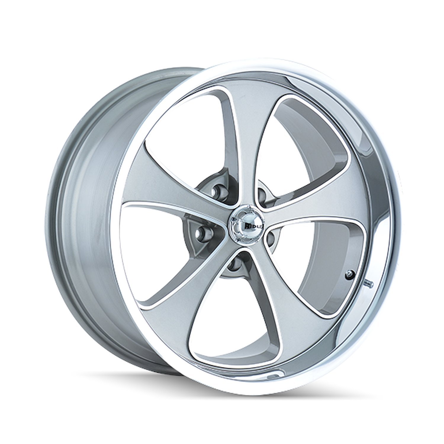 645-2165GP 645-Series Wheel [Size: 20" x 10"] Gloss Grey Machined/Polished Finish