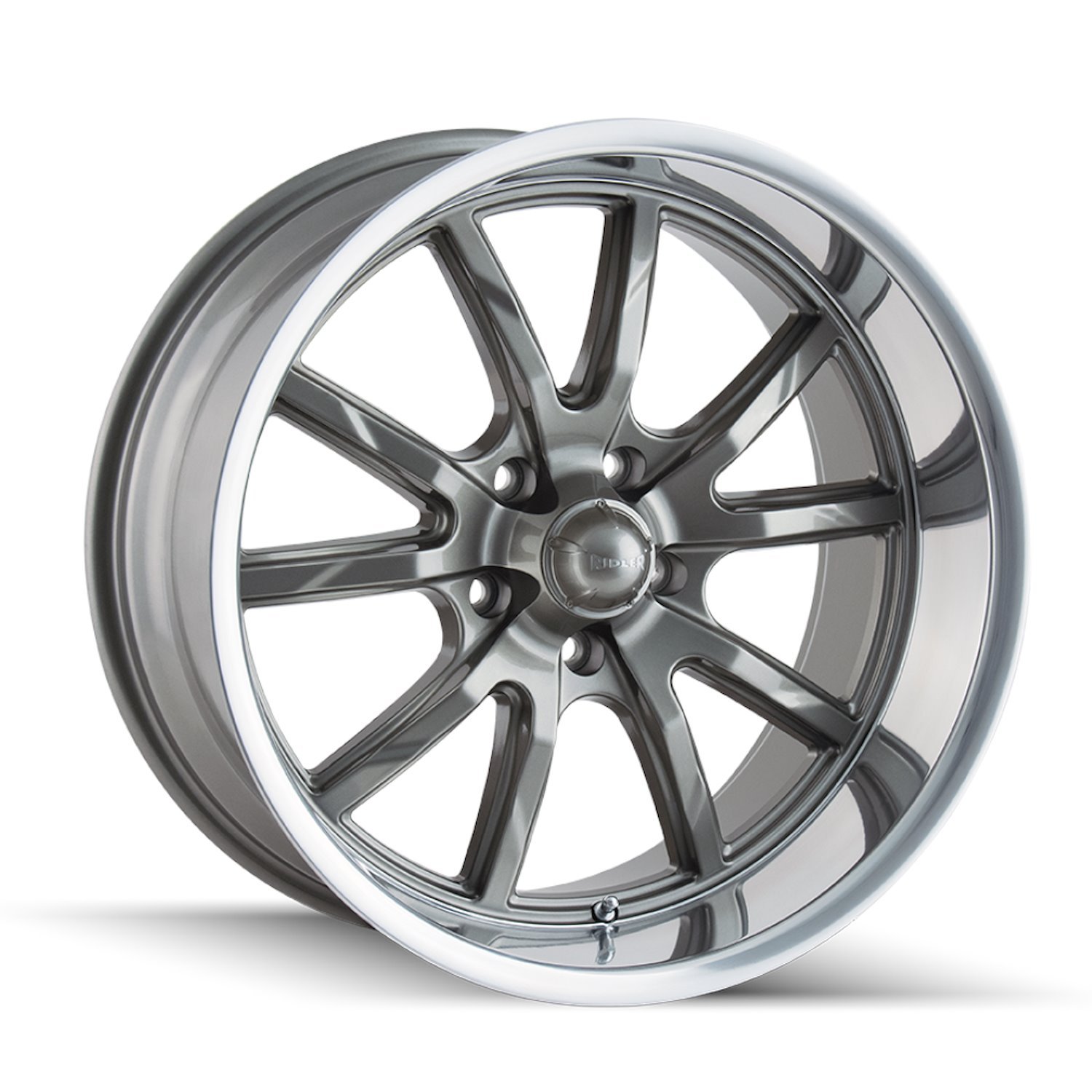 650-8961G 650-Series Wheel [Size: 18" x 9.5"] Gloss Grey Polished Finish
