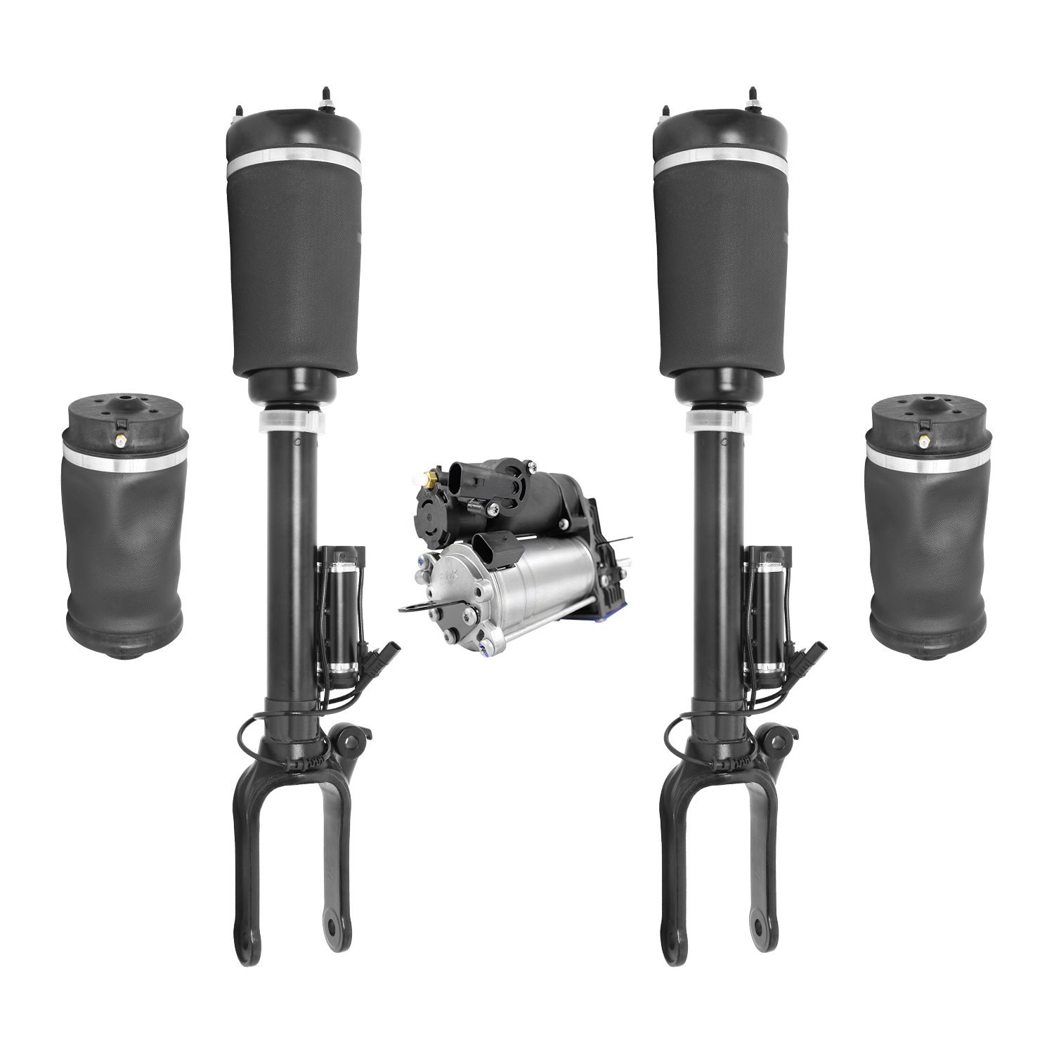 4-28-112900-15-512900-C Front & Rear Electronic Suspension Air Strut Assembly Air Spring Kit Fits Select Mercedes-Benz