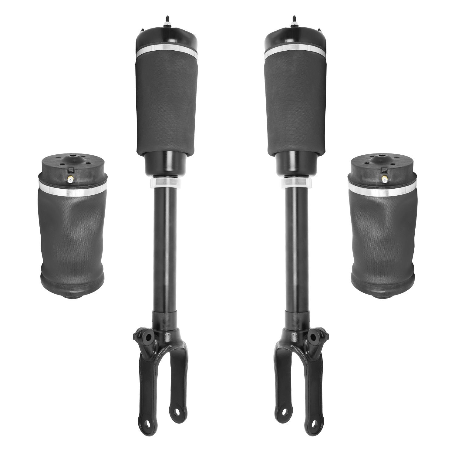 4-18-112900 Front & Rear Non-Electronic Suspension Air Strut Assembly Kit Fits Select Mercedes-Benz