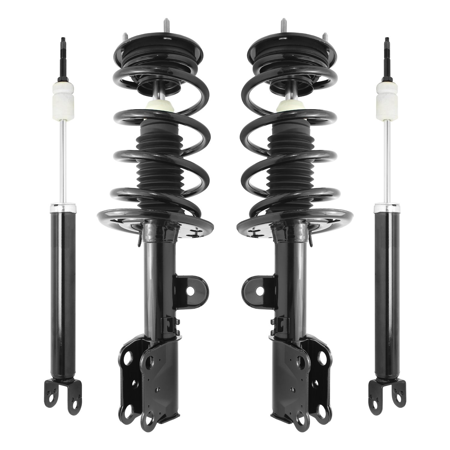 4-11015-252120-001 Front & Rear Suspension Strut & Coil Spring Assembly Fits Select Ford Flex