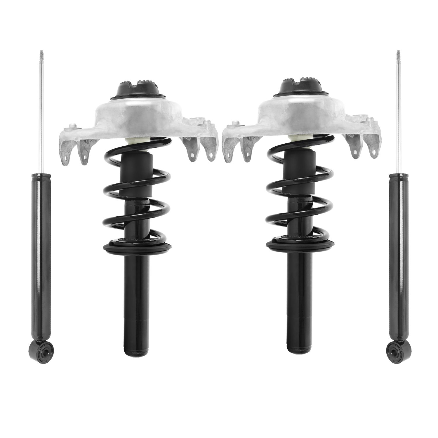 4-11098-257050-001 Front & Rear Suspension Strut & Coil Spring Assembly Fits Select Audi A4, Audi A4 Quattro