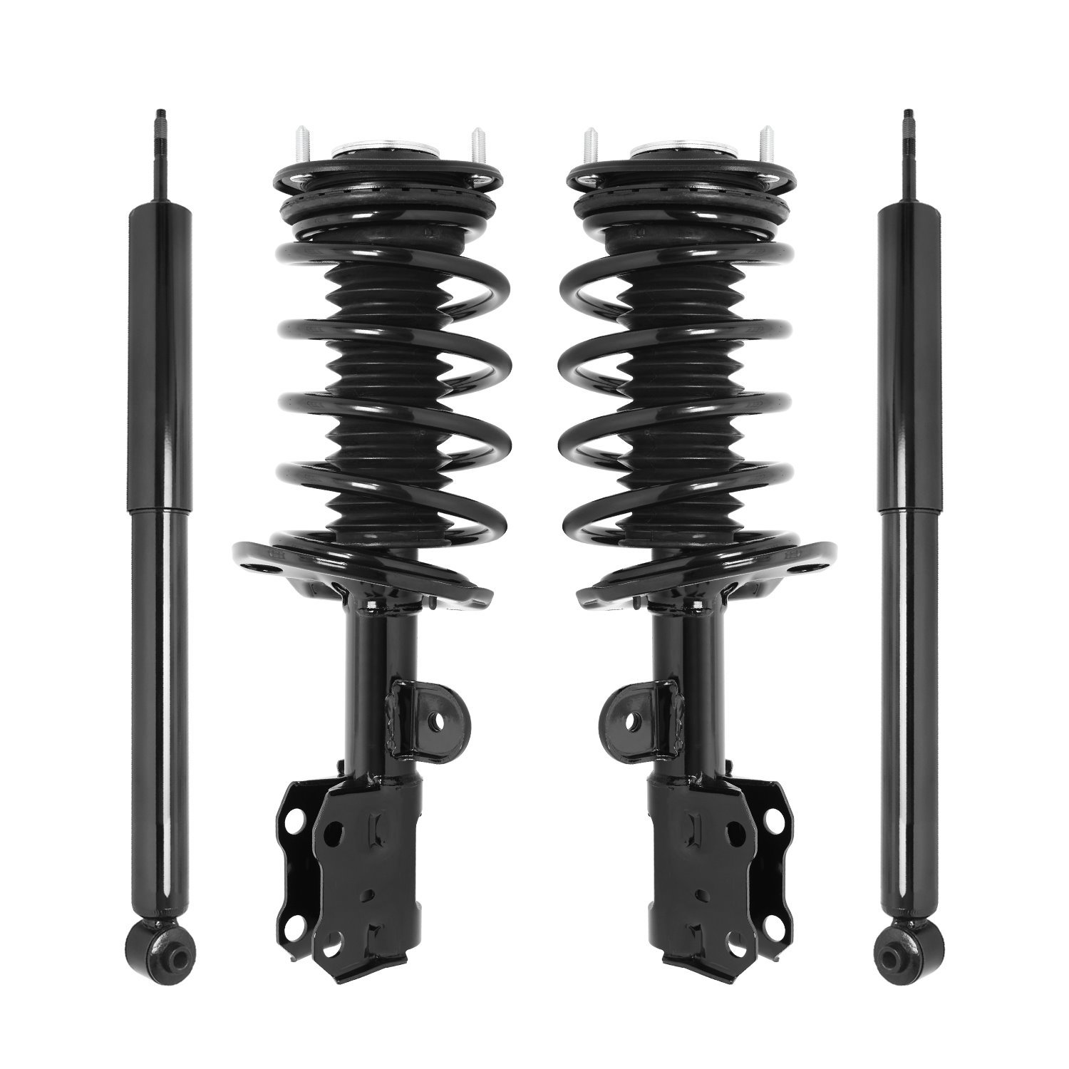 4-11106-254110-001 Front & Rear Suspension Strut & Coil Spring Assembly Fits Select Toyota Prius, Toyota Prius Plug-In