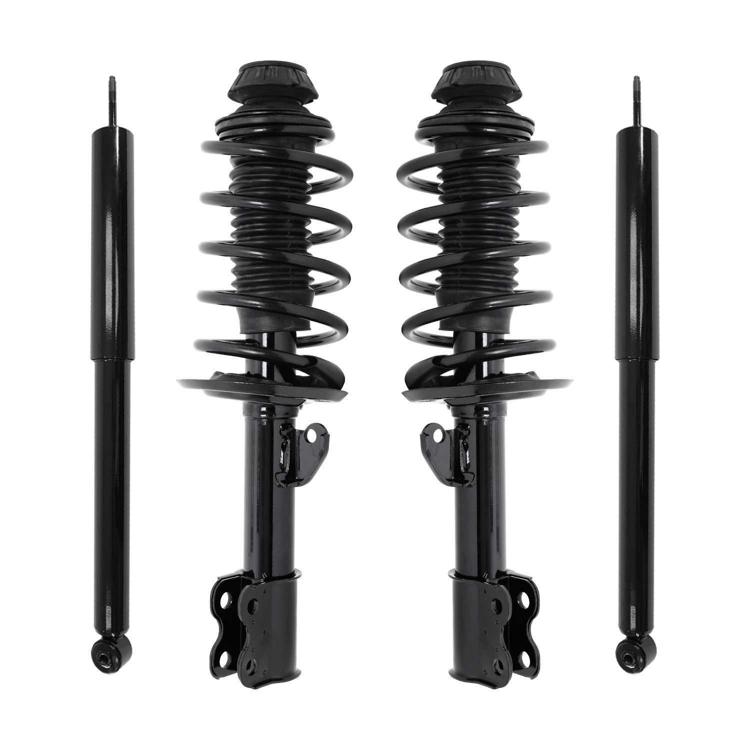 4-11109-254130-001 Front & Rear Suspension Strut & Coil Spring Assembly Fits Select Toyota Prius C