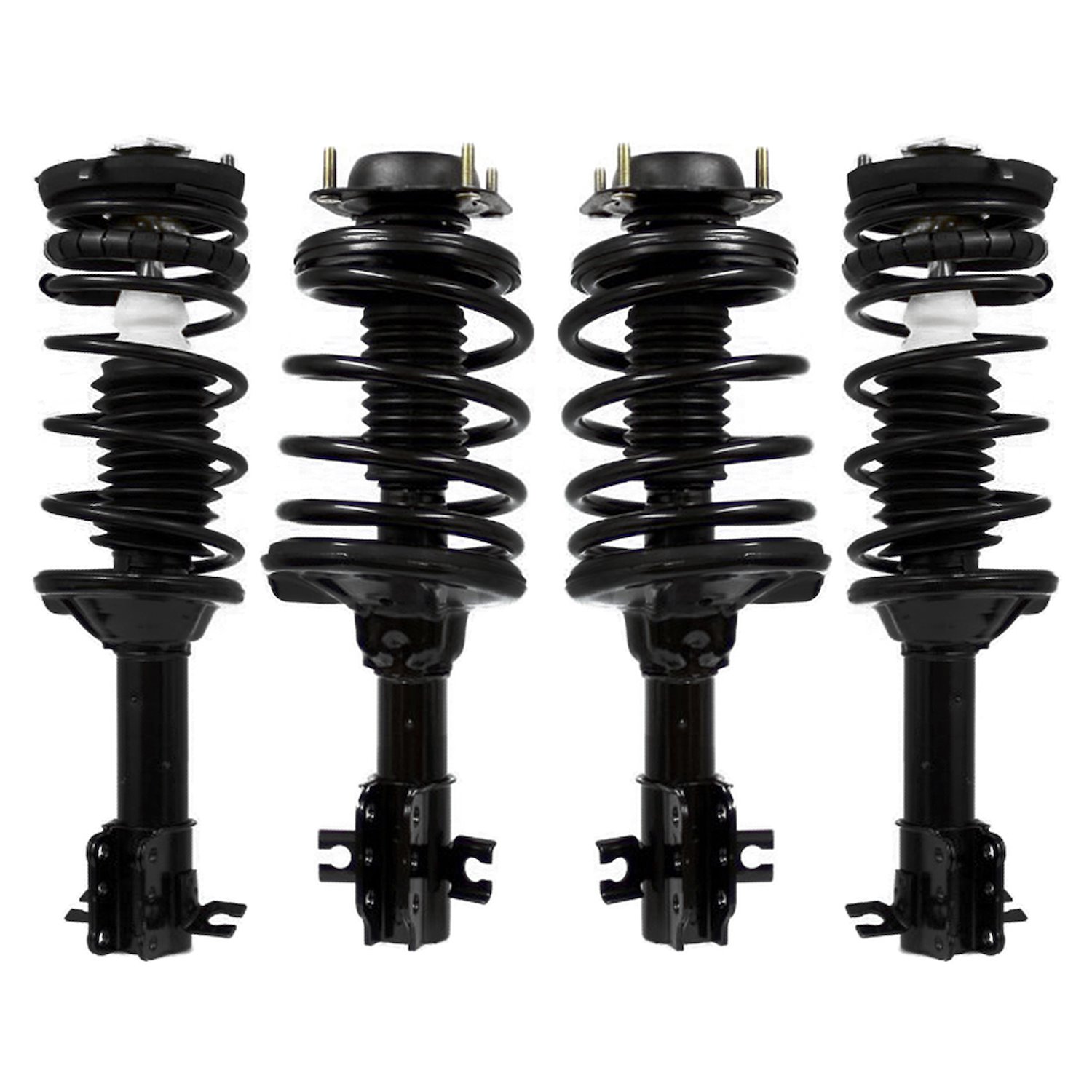 4-11120-15010-001 Front & Rear Suspension Strut & Coil Spring Assembly Kit Fits Select Ford Escort, Mercury Tracer
